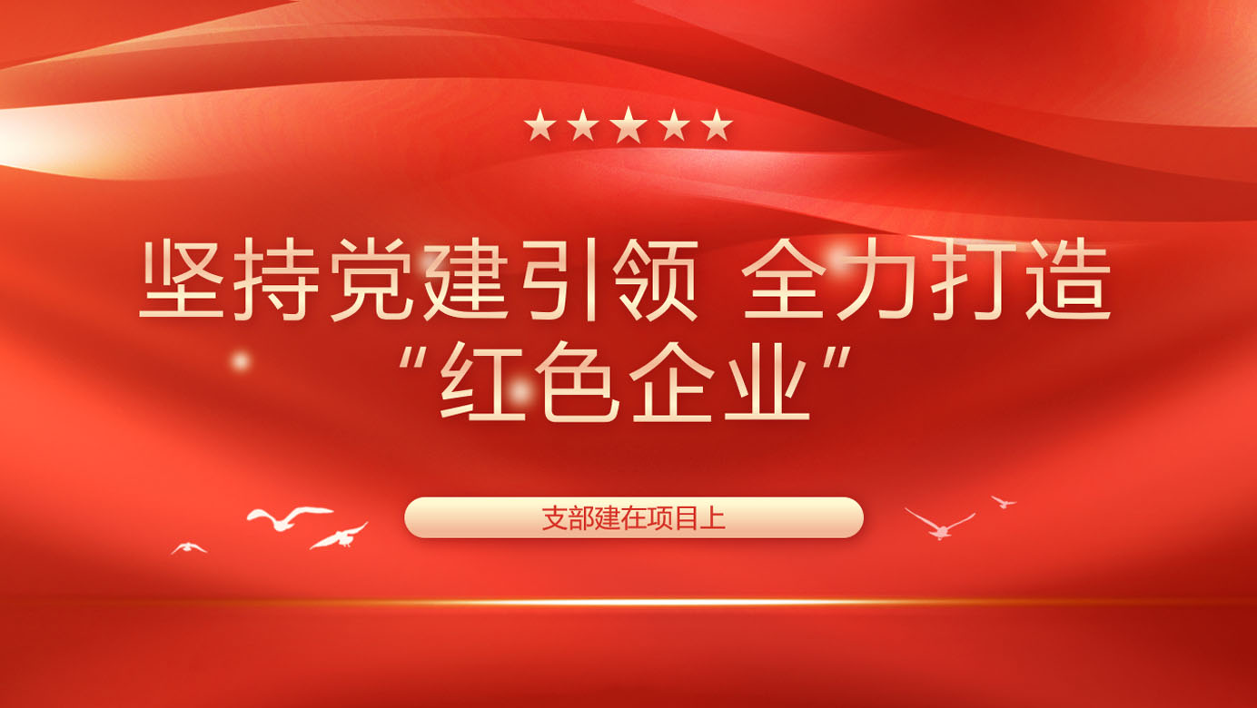 坚持党建引领 全力打造&ldquo;红色企业&rdquo;&mdash;支部建在项目上
