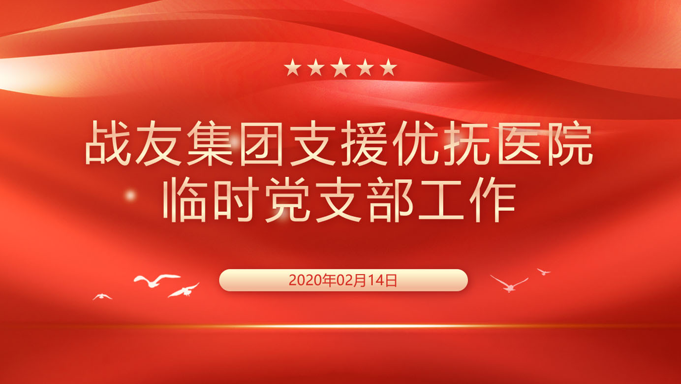 战友集团支援优抚医院临时党支部工作